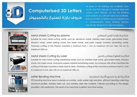 CNC Plasma Cutting & Automated TPS Letter Bending