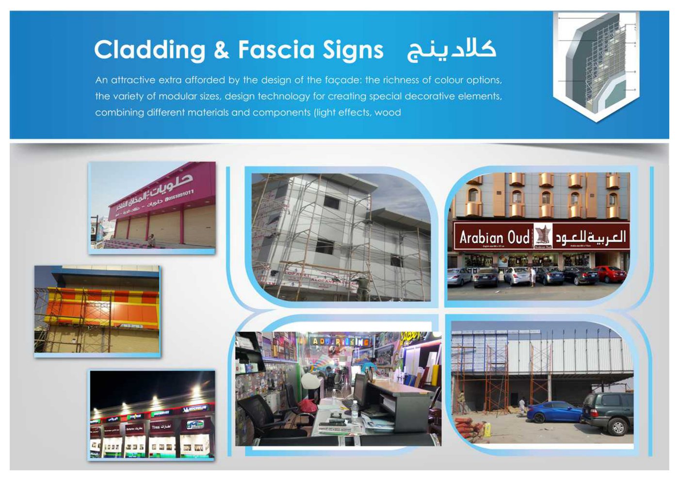 Turnkey Storefront Cladding & Retail Showrooms - Alyami Advertising